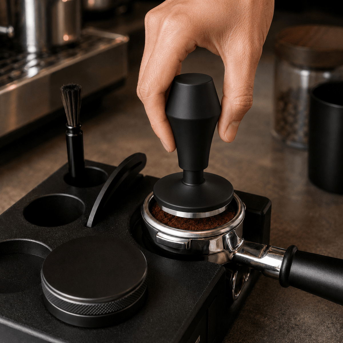 Dialed In Self-Leveling Espresso Tamper - Dialed In